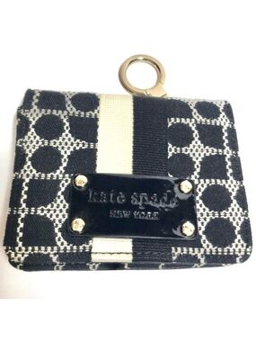 Kate Spade Small Black White Geometric Pattern Wallet NWOT